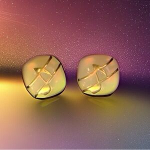 Vintage Art Deco Anson Lucite Musical Note Cufflinks